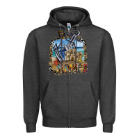 Charcoal Heather summer Zipper Hoodie - SublimationCraftShop