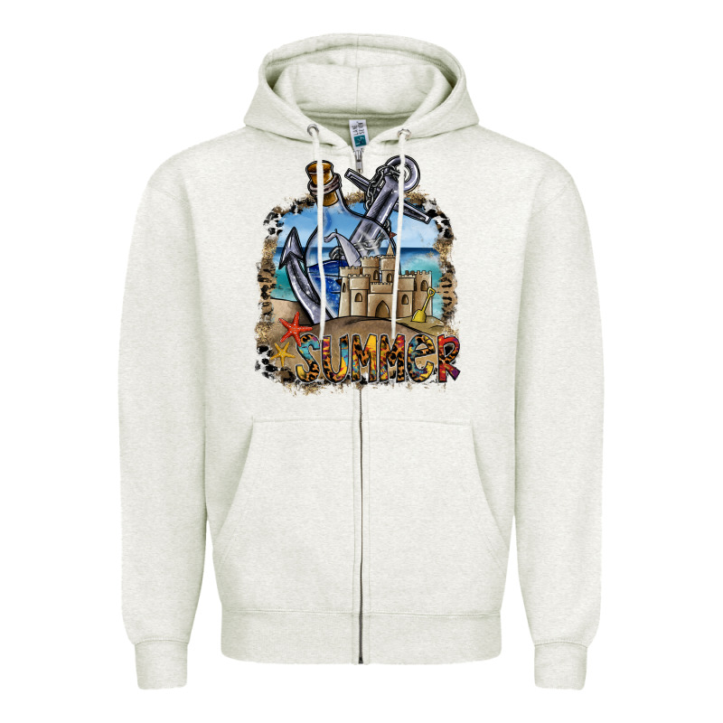 Summer Zipper Hoodie by SublimationCraftShop | Teevron