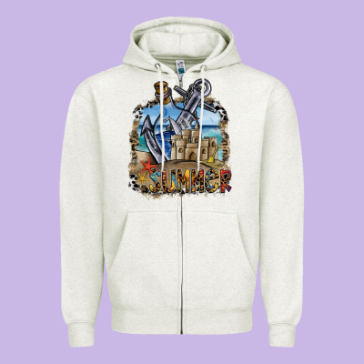 Summer Zipper Hoodie Designed By Sublimationcraftshop