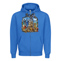 True Royal summer Zipper Hoodie - SublimationCraftShop