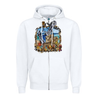 White summer Zipper Hoodie - SublimationCraftShop
