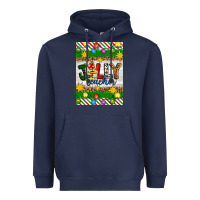 Navy Christmas jolly teacher Heavyweight Hoodie - Artiststas