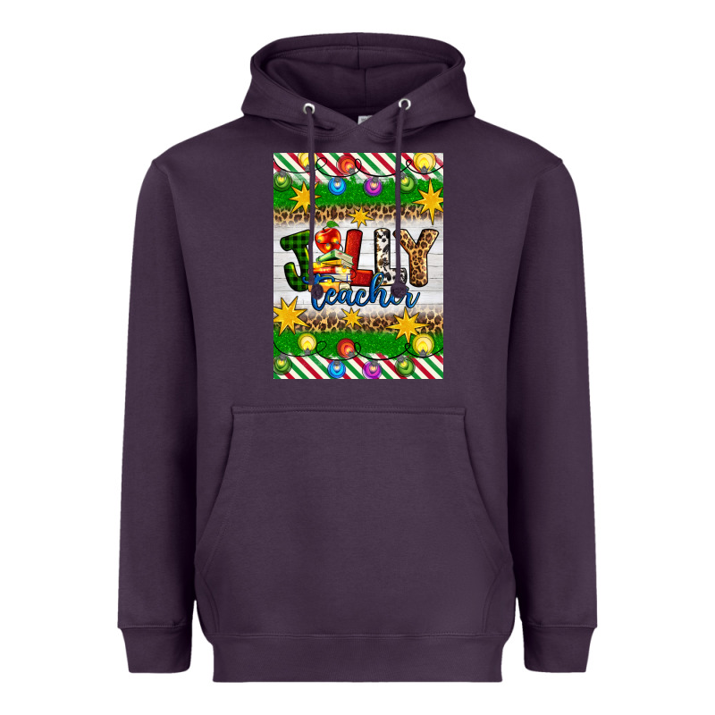 Christmas Jolly Teacher Heavyweight Hoodie by Artiststas | Teevron