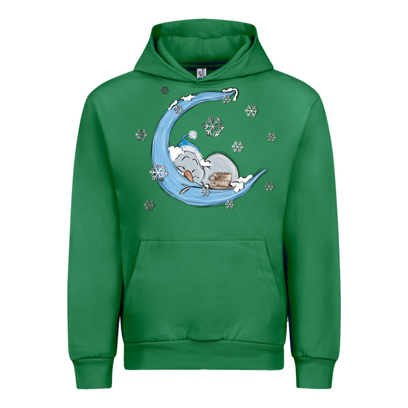 Snowman And Moon Urban Hoodie by MaliasSmallBusiness | Teevron