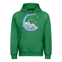 Emerald snowman and moon Urban Hoodie - MaliasSmallBusiness