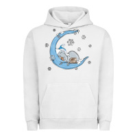 Pigment Lunar Rock snowman and moon Urban Hoodie - MaliasSmallBusiness