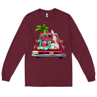 Burgundy summer truck farm truck Long Sleeve Tee - Zillion Design Studio