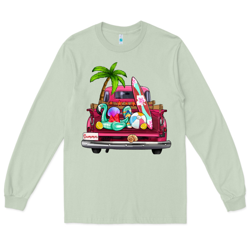 Summer Truck Farm Truck Long Sleeve Tee by Zillion Design Studio | Teevron