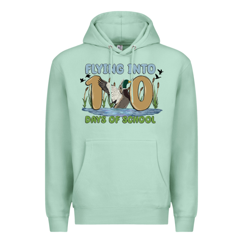 Flying Into 100 Days Of School Premium Hoodie by MaliasSmallBusiness | Teevron