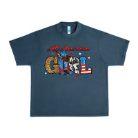 Midnight Navy all american girl Urban Heavy Tee - RanaPortraitStore