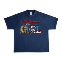 Navy all american girl Urban Heavy Tee - RanaPortraitStore