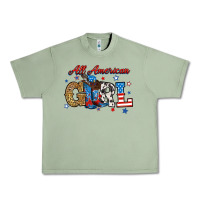 Oil Green all american girl Urban Heavy Tee - RanaPortraitStore