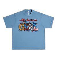 Pebble Blue all american girl Urban Heavy Tee - RanaPortraitStore