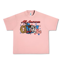 Salmon all american girl Urban Heavy Tee - RanaPortraitStore