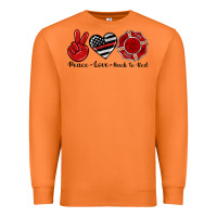 Carrot peace love back to red Premium Sweatshirt - Artiststas