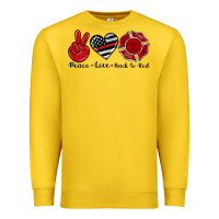 Lemon peace love back to red Premium Sweatshirt - Artiststas