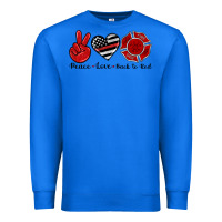 True Royal peace love back to red Premium Sweatshirt - Artiststas