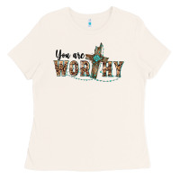 Bone you are worthy cross Ladies Tee - BarkalooDesign