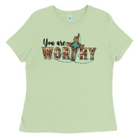 Matcha you are worthy cross Ladies Tee - BarkalooDesign