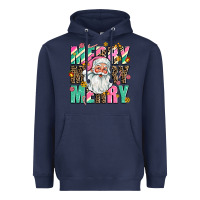 Navy merry merry merry Heavyweight Hoodie - AdoDesignShop