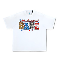 White all american babe Urban Heavy Tee - RanaPortraitStore