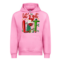 Fuchsia Pink let's get lit Urban Hoodie - MaliasSmallBusiness