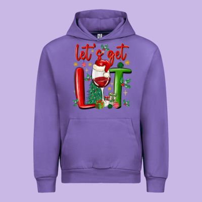 Let's Get Lit Urban Hoodie Designed By Maliassmallbusiness