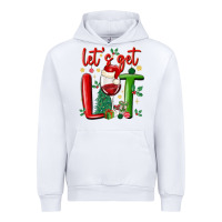 White let's get lit Urban Hoodie - MaliasSmallBusiness