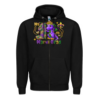 Black dragon my first mardi gras Zipper Hoodie - FaDigitalArtStudio