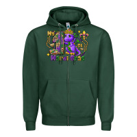 Sports Green dragon my first mardi gras Zipper Hoodie - FaDigitalArtStudio