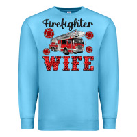 Ocean Blue firefighter wife Premium Sweatshirt - Artiststas