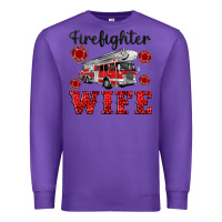 Purple firefighter wife Premium Sweatshirt - Artiststas