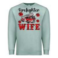 Seafoam firefighter wife Premium Sweatshirt - Artiststas