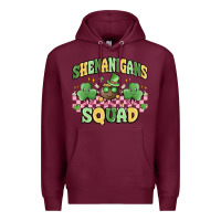 Burgundy shenanigans squad Premium Hoodie - MaliasSmallBusiness