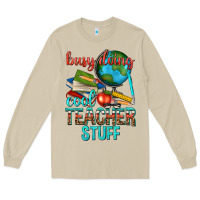 Mushroom busy doing cool teacher stuff Long Sleeve Tee - texasbilliewilder