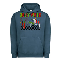 Pigment Midnight Navy jolly vibes Urban Hoodie - MaliasSmallBusiness