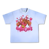 Grape Ice galentines afro girl sneakers Urban Heavy Tee - RanaPortraitStore