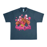 Midnight Navy galentines afro girl sneakers Urban Heavy Tee - RanaPortraitStore