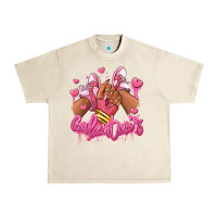 Sandshell galentines afro girl sneakers Urban Heavy Tee - RanaPortraitStore