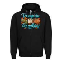 Black pumpkin everything Zipper Hoodie - HRA Design Shop