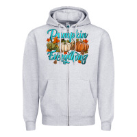Heather Grey pumpkin everything Zipper Hoodie - HRA Design Shop