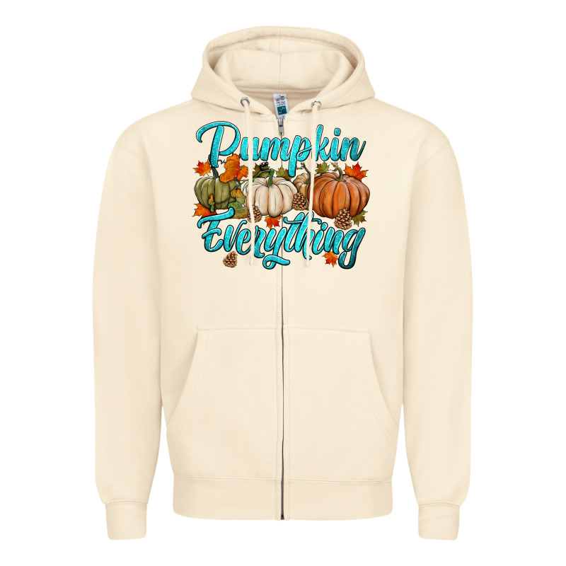 Pumpkin Everything Zipper Hoodie by HRA Design Shop | Teevron