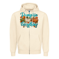 Sandshell pumpkin everything Zipper Hoodie - HRA Design Shop