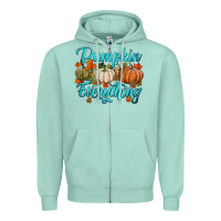 Seafoam pumpkin everything Zipper Hoodie - HRA Design Shop