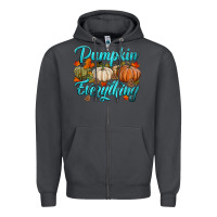 Smoke pumpkin everything Zipper Hoodie - HRA Design Shop