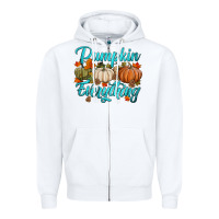 White pumpkin everything Zipper Hoodie - HRA Design Shop