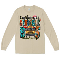 Mushroom captain of struggle bus busdriver life Long Sleeve Tee - texasbilliewilder