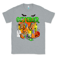 Heather Grey october 31 Classic Tee - Zillion Design Studio