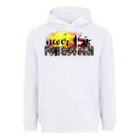 White never forgotten Heavyweight Hoodie - JahusDesignShop