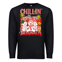 Black chillin  with my red snowmies Premium Sweatshirt - AdoDesignShop